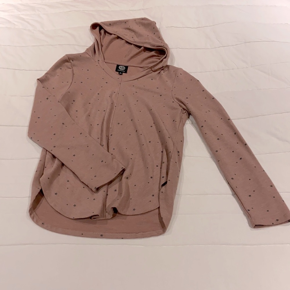 Bobeau hooded long sleeve